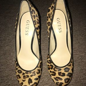 Guess leopard print Heels